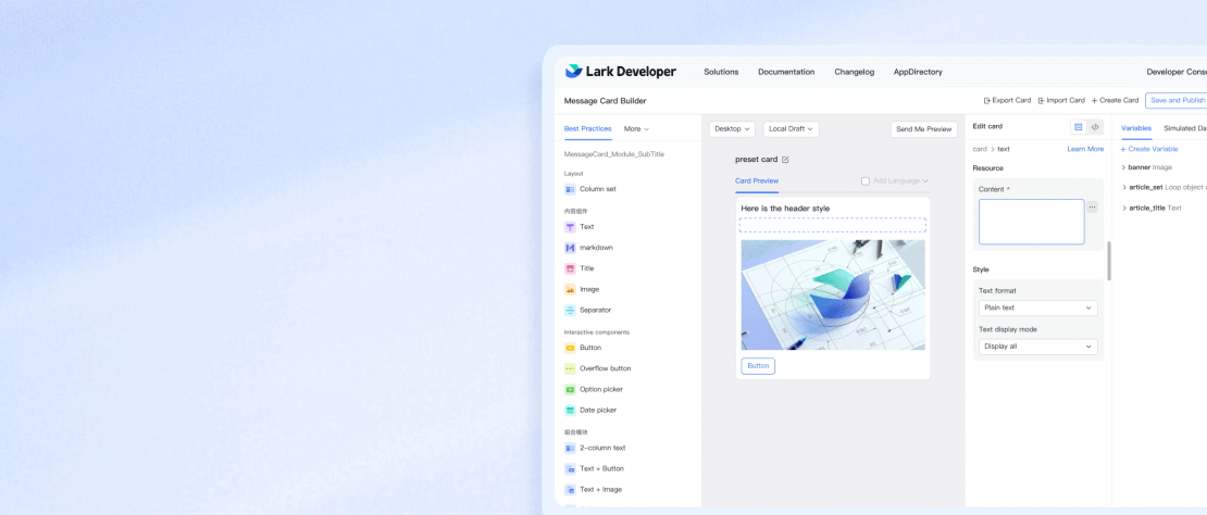 Truyền đạt thông tin, báo cáo kinh doanh hiệu quả với "bot + message cards"